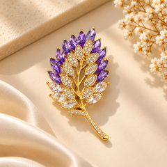 Amethyst Blossom Brooch