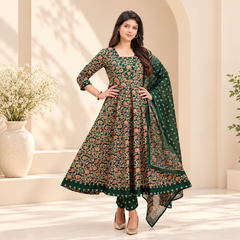 Aranya Emerald Anarkali Suit