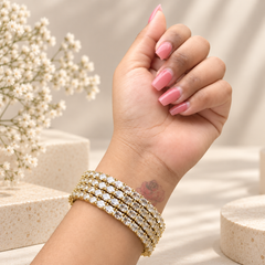 Diamond Cut Bangles