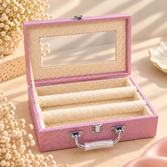 Pink Bangle Storage Box - 2 Rows