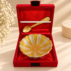 Rajsi Dual-Tone Bowl & Spoon Gift Set