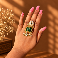 Zareen Emerald Heritage Ring