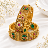 Rajwadi Emerald Kada