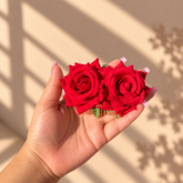 Blooming Rose Floral Hair Comb