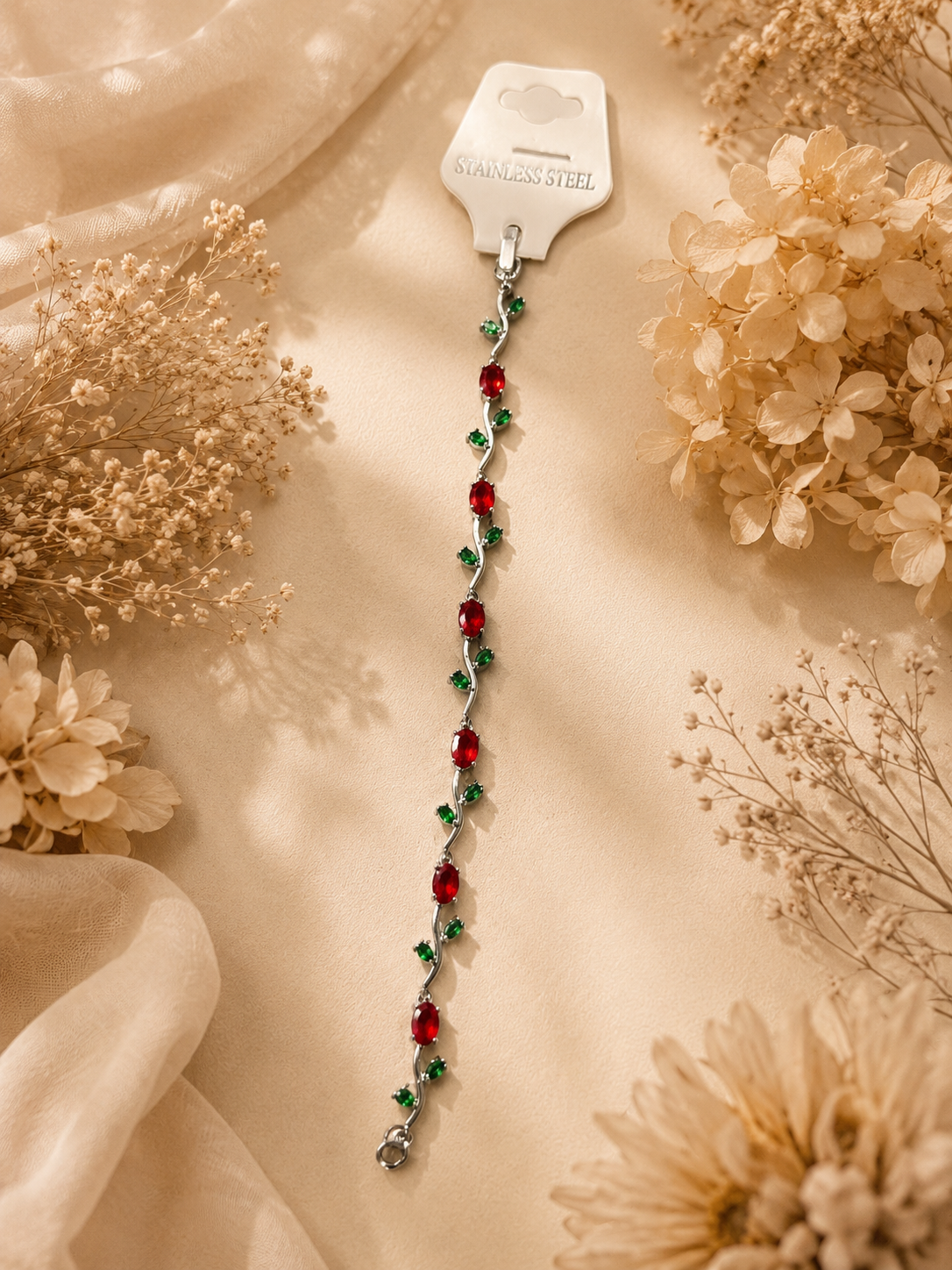 Tulip Bracelet - Red
