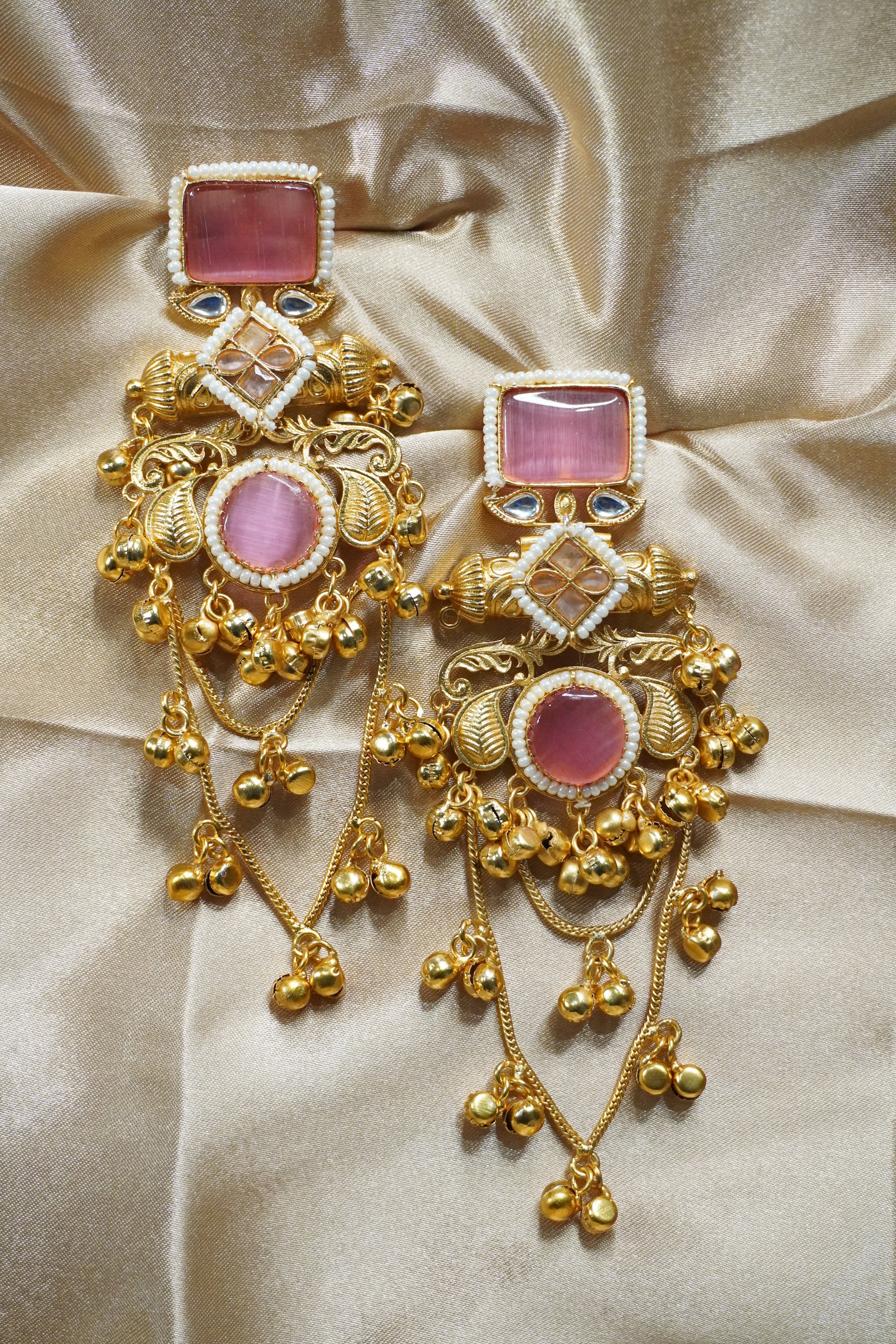 Chandelier Kashmiri Earrings