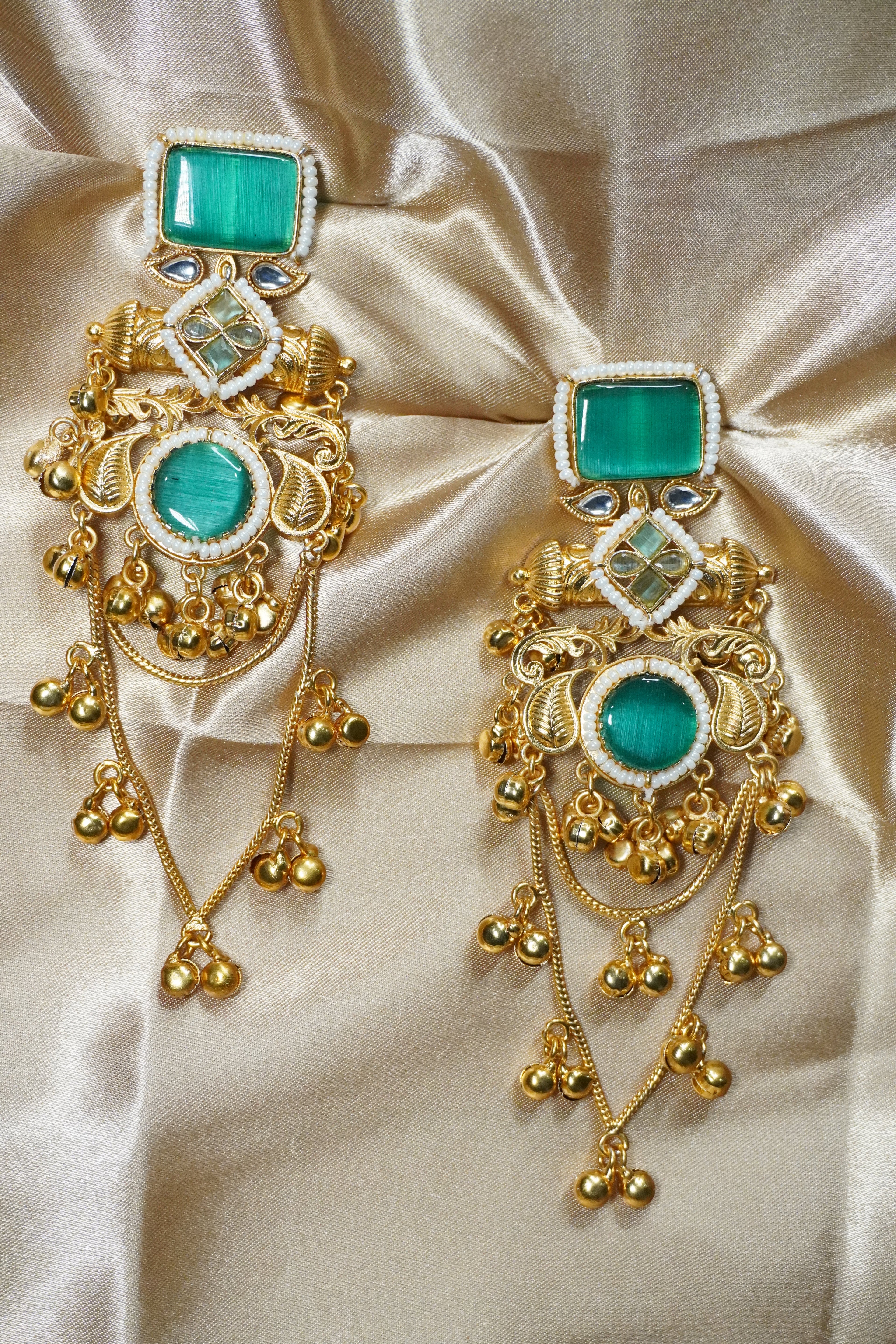 Chandelier Kashmiri Earrings