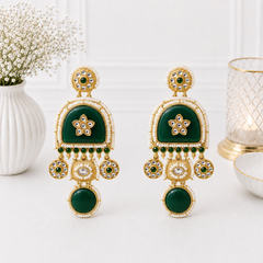 Kashmiri Glow Drop Earrings