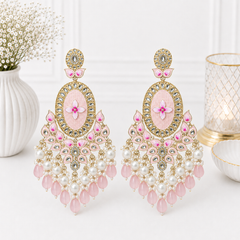 Floral Pearl Drop Earrings