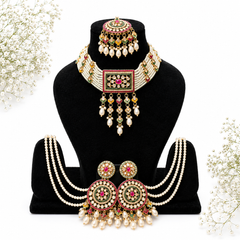 Multicolor Polki Pearl Set with Sahara