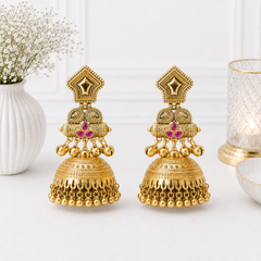 Gulnaar Kashmiri Drop Earrings