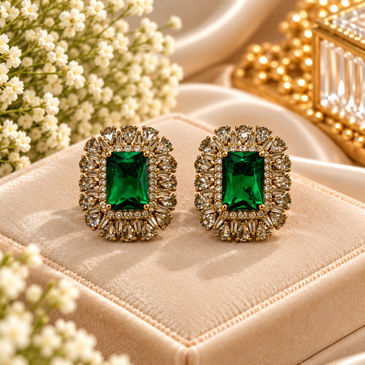 Royal Radiance AD Stud Earrings ✨