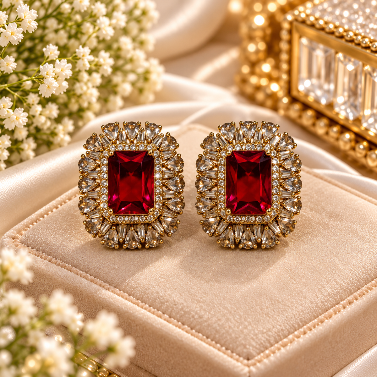 Royal Radiance AD Stud Earrings ✨