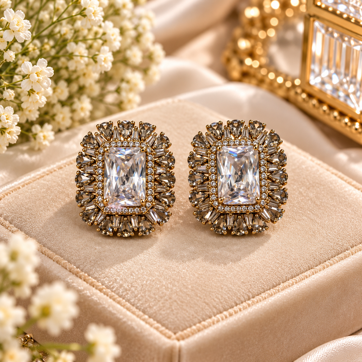 Royal Radiance AD Stud Earrings ✨