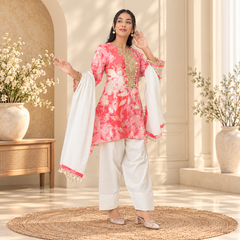 Rosé Bloom Three-Piece Suit