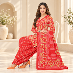Roshni Red Patiala Suit