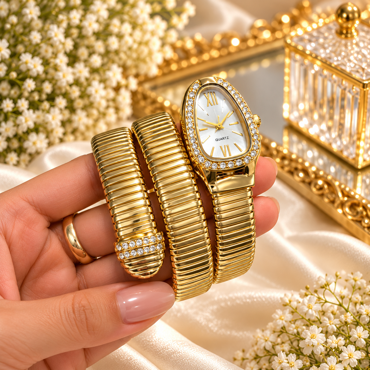 Pearl Serpentine Watch