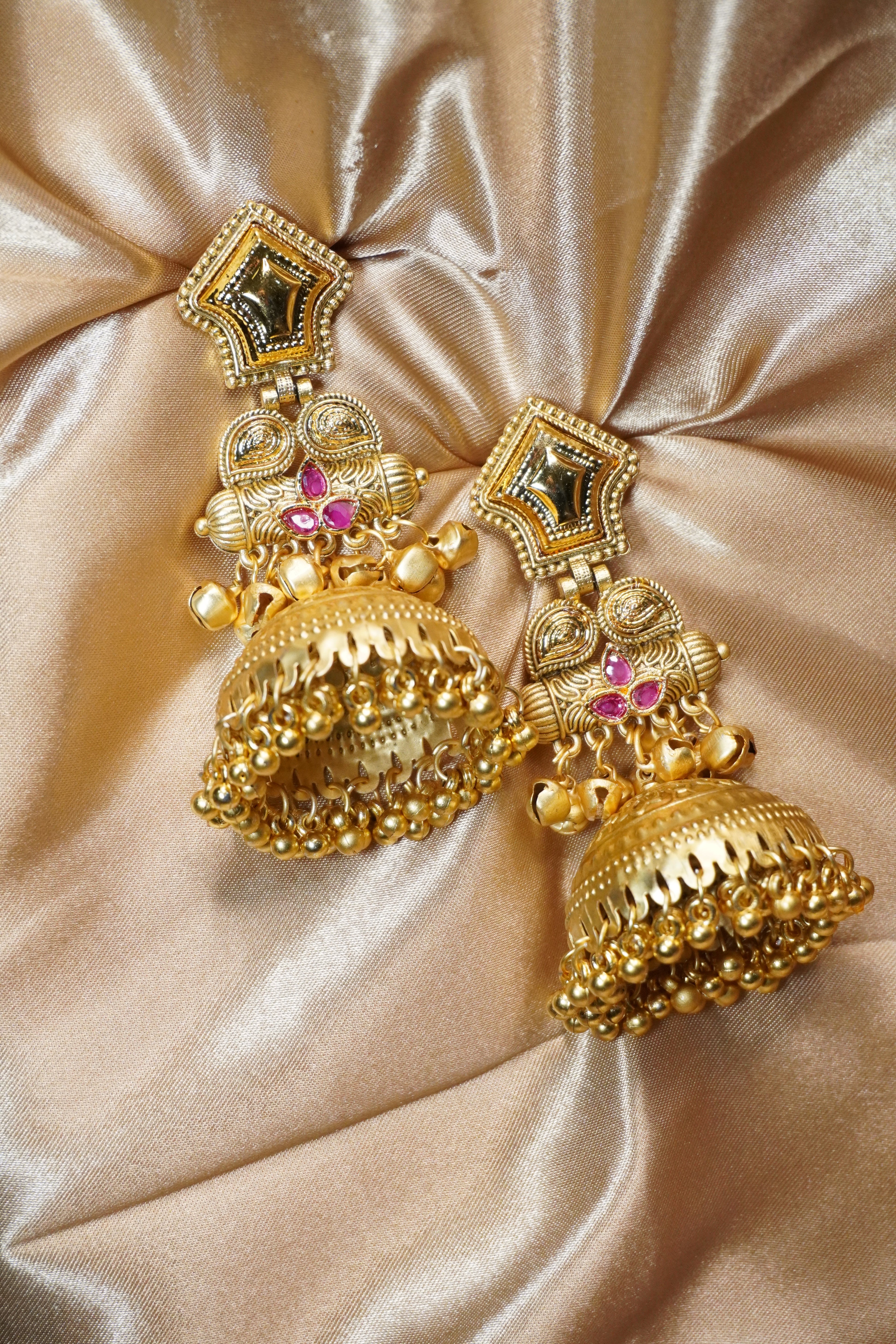 Gulnaar Kashmiri Drop Earrings