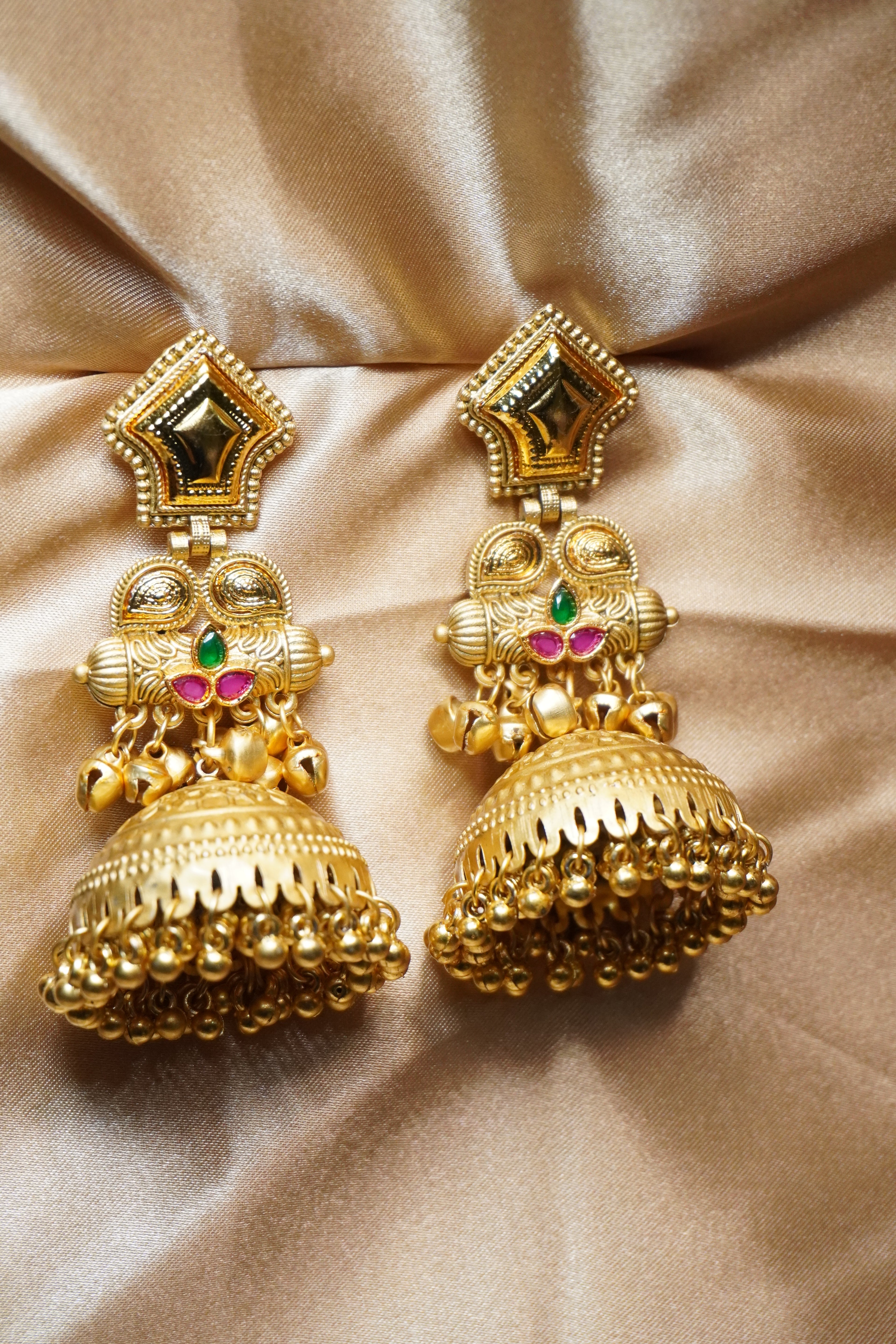 Gulnaar Kashmiri Drop Earrings