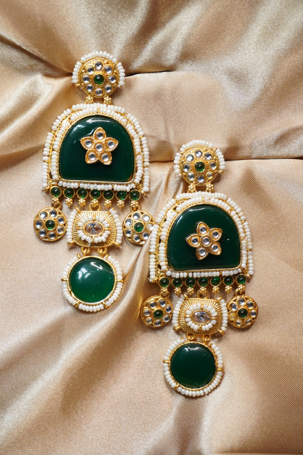 Kashmiri Glow Drop Earrings
