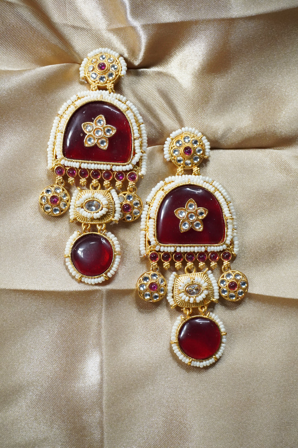 Kashmiri Glow Drop Earrings