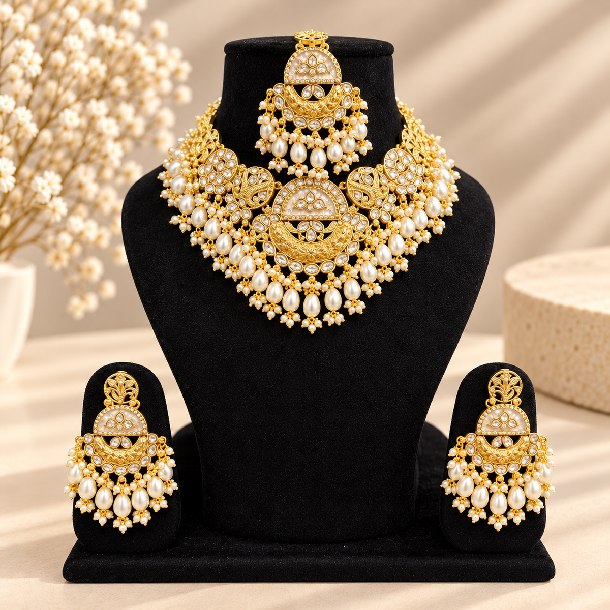 Noorzavira Pearl Maharani Set