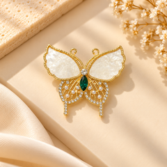 Ivory Grace Butterfly Brooch