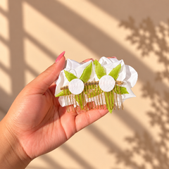 Blooming Rose Floral Hair Comb